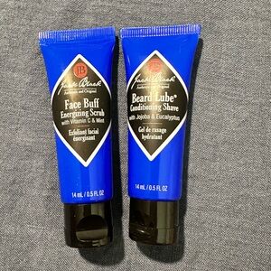 Jack Black Face Buff Energizing Scrub and Beard Lube‎ Travel bundle! Both .5 oz